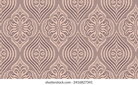 Luxury vintage floral  wallpaper  with lace texture 