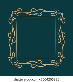 luxury vintage frame background template