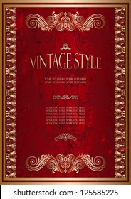 Luxury vintage frame with place for your text