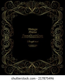 Luxury vintage frame with place for your text
