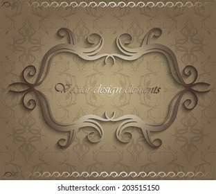 Luxury vintage frame template