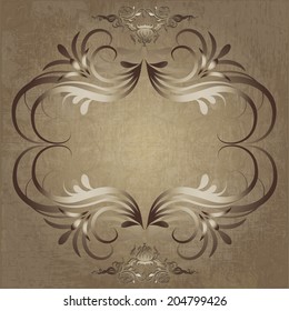 Luxury vintage frame template