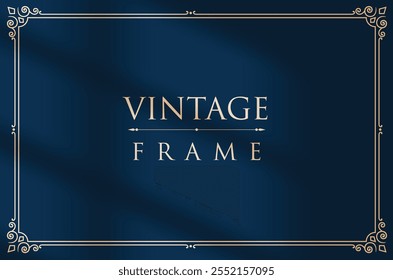 Luxury Vintage frames and border. Design elements for invitations.