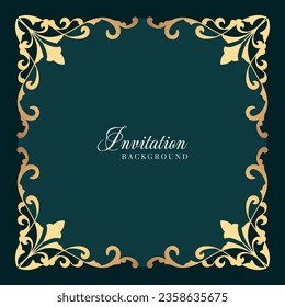 Luxury vintage invitation background. - Vector.