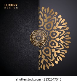Luxury vintage invitation design, Gold ,black colour design with new artwork, EPS 10 design