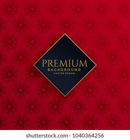luxury vintage red pattern background