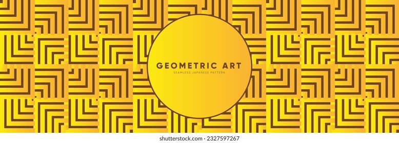 Patrón Geométrico De Lujo Vintage Sin Marea. Arte abstracto de oro en el estilo retro oriental. Papel de escritorio premium inspirado en tradiciones asiáticas, chinas, árabes e indias. Perfecto para textiles bohemios, tela.