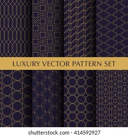 Luxury vintage vector patterns pack