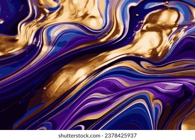 Fondo de pintura líquido Violet Gold de lujo, Cierre.