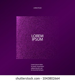 Luxury violet pattern. Abstract purple background. Vector illustration. Lilac foil. Glitter texture. Element for poster,
