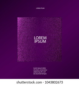 Luxury violet pattern. Abstract purple background. Vector illustration. Lilac foil. Glitter texture. Element for poster,
