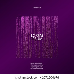Luxury violet pattern. Abstract purple background. Vector illustration. Lilac foil. Glitter texture. Element for poster,