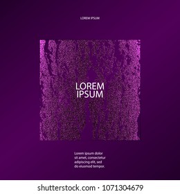 Luxury violet pattern. Abstract purple background. Vector illustration. Lilac foil. Glitter texture. Element for poster,