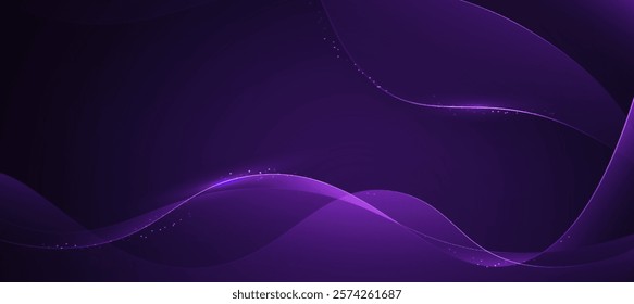 Luxury violet-black background, abstract elegant background vector for branding presentation