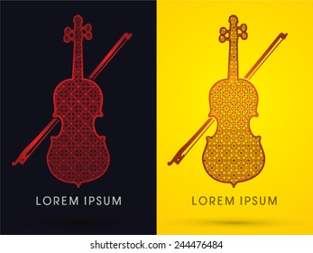 Luxury Violin, logo, graphic, vector