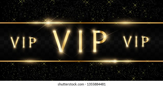 Luxury VIP banner, beautiful background with ribbons and stars.