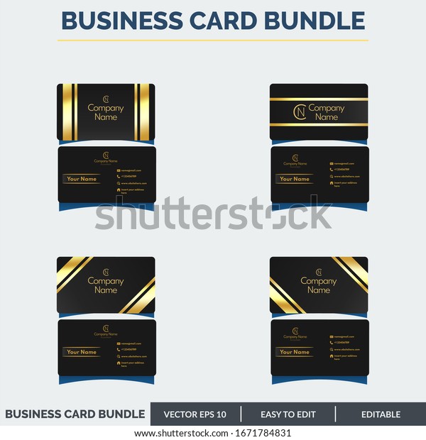 Luxuriose Vip Visitenkarte Schwarze Goldene Farbe Stock Vektorgrafik Lizenzfrei