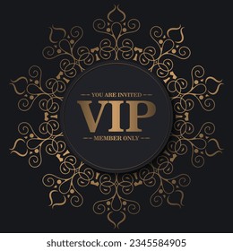 luxury vip card design template