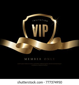 Luxury vip invitation and coupon background 