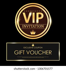 Luxury Vip Invitations And Coupon