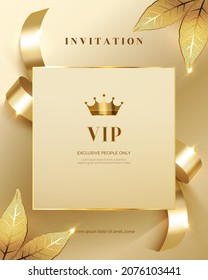 Luxury vip invitations and coupon backgrounds.