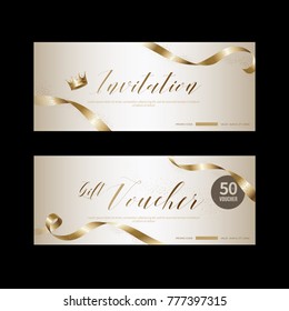 Luxury Vip Invitations And Coupon Backgrounds