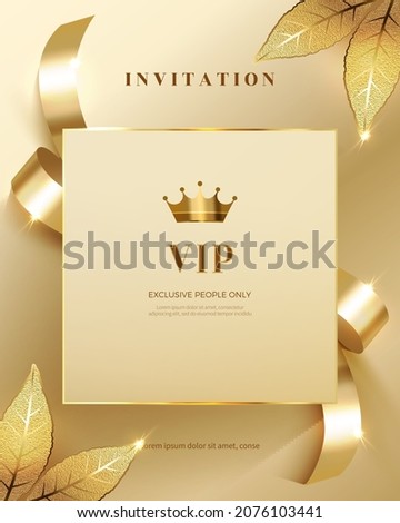 Luxury vip invitations and coupon backgrounds.