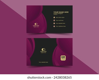 Luxury visiting card design template.
