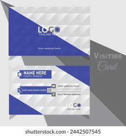 Luxury Visiting Card Design Template, Vector Design Template.