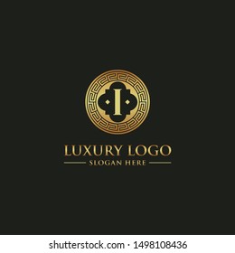 luxury vitage logo design template