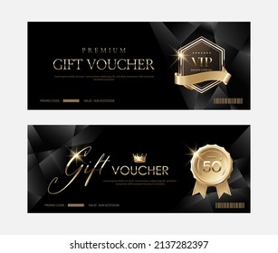 Luxury voucher and vip coupon backgrounds