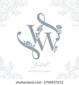 Luxury VW Monogram Wedding Logo