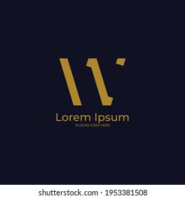 Luxury W letter logo vector