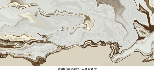 luxury wallpaper. Marble and gold abstract background texture.  Marbling with natural luxury style swirls of marble and gold powder.	