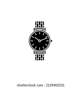 Luxury Watch Icon In Vector. Logotype