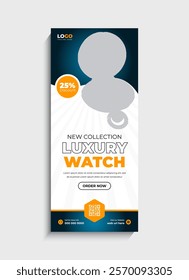 Luxury Watch Sale roll up banner or standee design