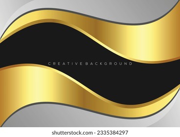 luxury wave elegant background design