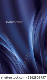 Luxury wave light style background design.