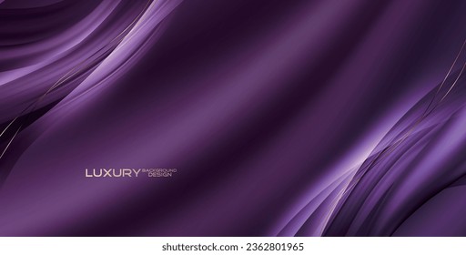 Diseño de fondo de estilo luminoso con olas de lujo.