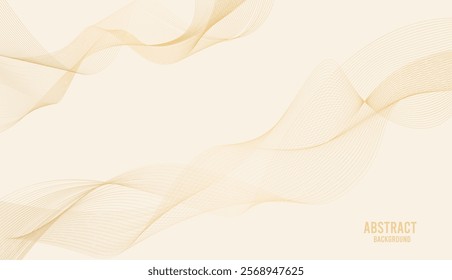 Luxury wave lines abstract background. Wavy line vector design illustration.