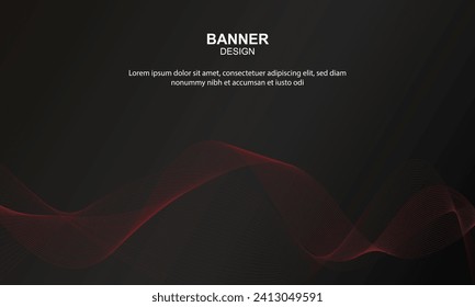Luxury wave lines on background. Pattern for ads, leaflets.