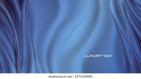 Luxury wave style abstract background design.