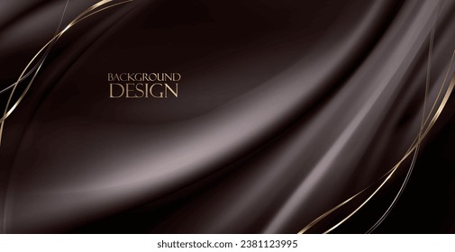 Luxury wave style background design.