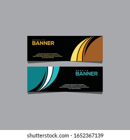 Luxury web banner design, Professional web banner design, banner design vector