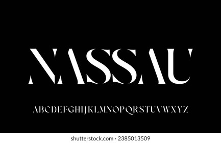 Luxury wedding alphabet font. Typography decorative elegant classic lettering serif fonts vintage retro for logo. vector illustration