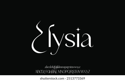Luxury wedding alphabet font. Typography decorative elegant classic lettering serif fonts vintage retro for logo.