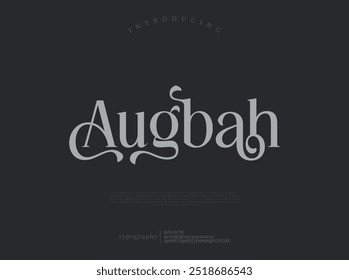 Luxury wedding alphabet font. Typography decorative elegant classic lettering serif fonts vintage retro for logo. vector illustration
