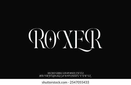 Luxury wedding alphabet font. Typography decorative elegant classic lettering serif fonts vintage retro for logo.