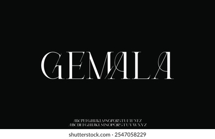 Fonte do alfabeto do casamento de luxo. Tipografia decorativa elegante clássico lettering serif fontes vintage retro para logotipo.