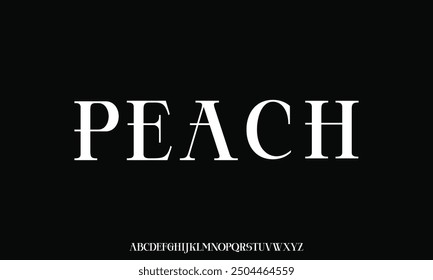 Luxury wedding alphabet letters font with tails. Typography elegant classic serif fonts and number decorative vintage retro concept for logo branding.